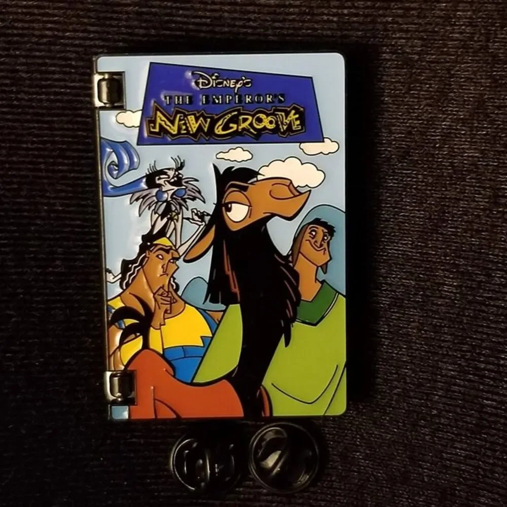 Disney TENG VHS Pin Emperors New Groove Kuzco Hinged Mystery Bioworld Yzma Kronk